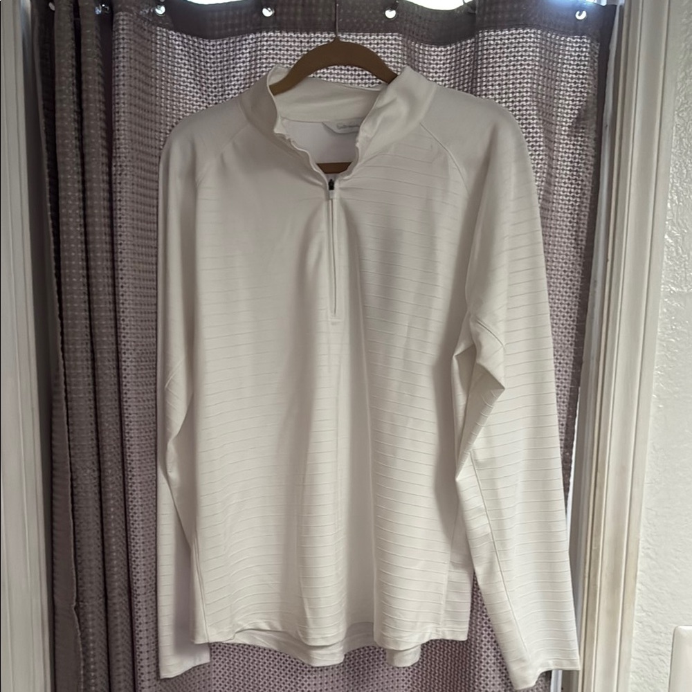Walter Hagan White Quarter-Zip Pullover XXL NWT